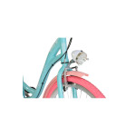 Dámsky retro bicykel 26" Lavida Mahbike 3-prevodový hliníkový rám 18" modrý ružové kolesá